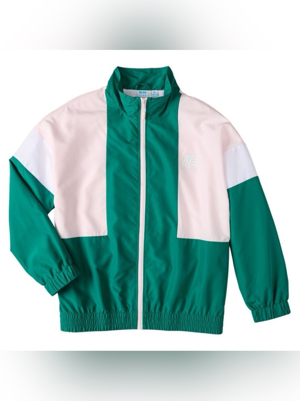 ALDI gear 50th anniversary lt. edition women’s windbreaker M Green pink white